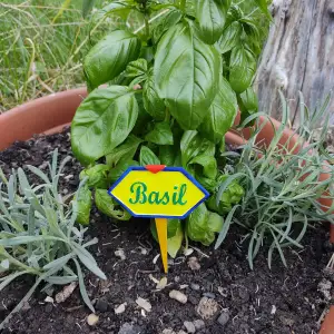 Label for the vegetable garden