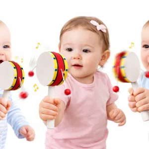 Baby Drum Toy – Bead Spinner Sound Toy