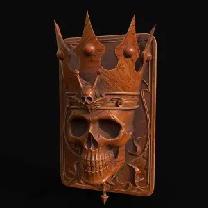 skull CROWN wall