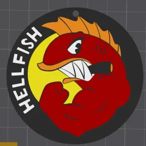 hellfish-the simpsons-keychain