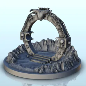 Chaos portal decorated with a goat skull (2) - miniatures wa