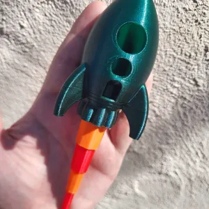 Rocket with Telescopic Flame