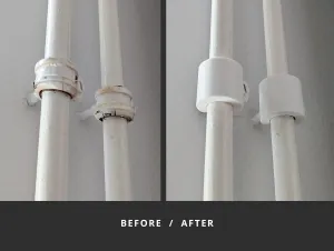 Cover for Pipe Clamp on Wall (heating tube)