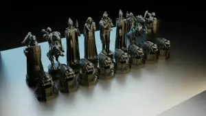 Harry Potter Chess Set STL Collection