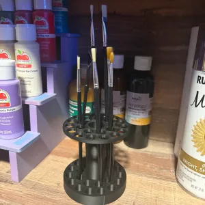 Paint brush holder stand