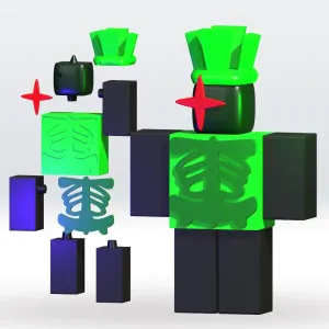 forsaken 1x1x1x1 Roblox 3D Model STL Multipart No Support