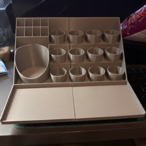 small 2 part paint station for citadel paints