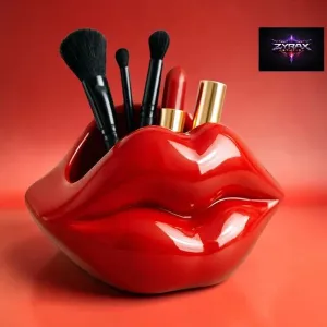 Lips Organizer STl Sexy Lips Container Makeup Holder 3D