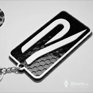 VW Volkswagen R line new logo honeycomb keychain