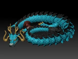 Articulated Kaido - one piece fan art