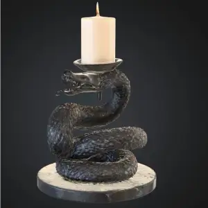 FREE Halloween snake candle stand