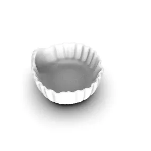 A shell-shaped container to which a jellyfish is attached.