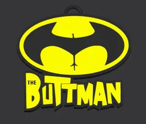 keychain / Portachiavi Batman " Buttman"