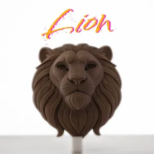 Lion Head - Wall Sculpture