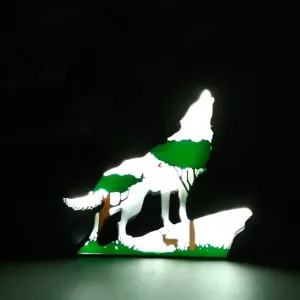 Wolf Lightbox- Led Lamp