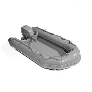 inflatable boat with motor