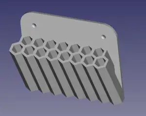 Wall-mounted pen holder
