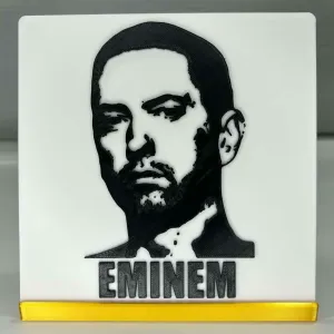 EMINEM portrait svg 150mm tile
