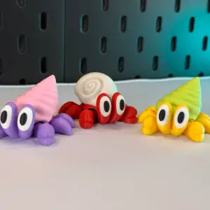 Articulated Cute Hermit Crab