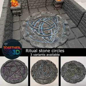 Ritual Stone circles - different variants - D&D scenery