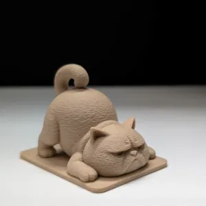 Grumpy Cat Does Yoga (Badly)