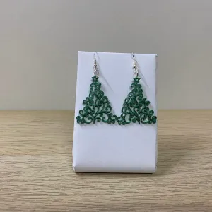 Christmas tree earrings
