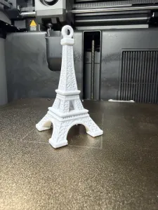 Mini Eiffel Tower Keychain – Paris Souvenir Print