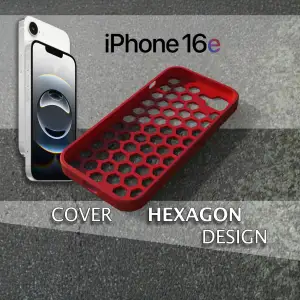 IPHONE 16e - Cover Hexagon Design