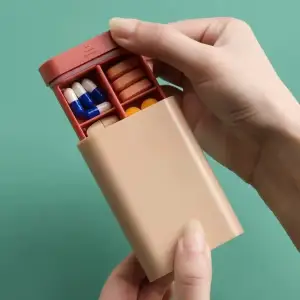 Slim Pocket Pill Organizer - Minimalist Design