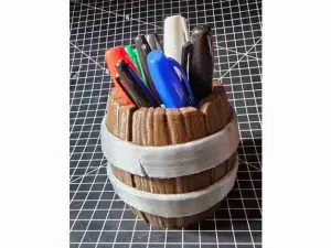 Barrel Pen Cup