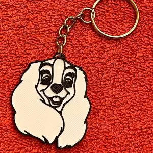 Keychain Perrita Lady