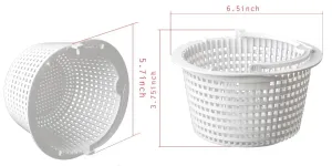 Pool skimmer basket replacement handle