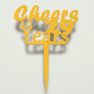 Cheers to N Years Topper