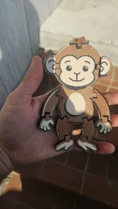 Flexible monkey toy multicolor