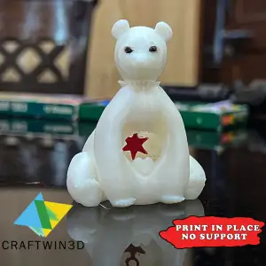 PANDA MODEL WITH MOVABLE HEART AND STARS