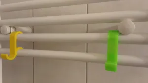 Parametric radiator towel hook