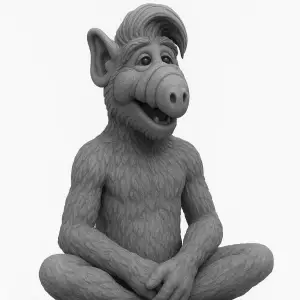sitting ALF - the Alien