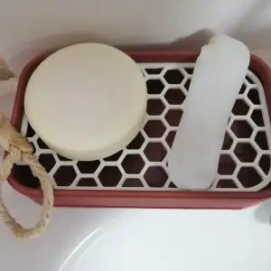 porte savon avec grille