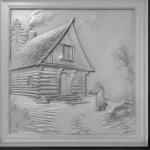 Vikings, settlement near a wooden longhouse