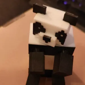 Minecraft Panda – 3D Printable Mob Model