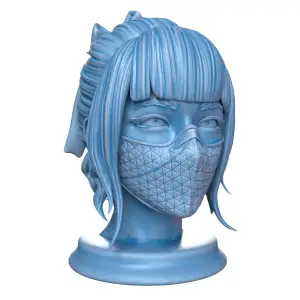 Bust Miniature "MASKED GIRL" Decoration