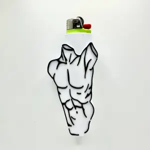 Male Statue lighter case