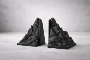 MONOLITH PEAK — Sculptural Mountain Bookends