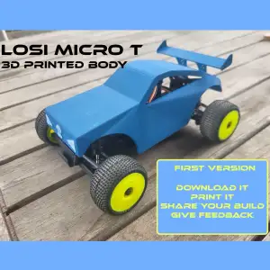 Micro-T Losi RC Car Body (V1)