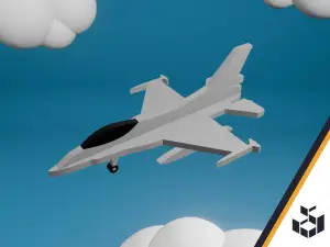 Simple F16 Fighter-Jet Kit Card | CFS Ready