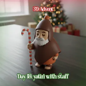 3D Advent Bolivia | Day 18 Yatiri with Staff
