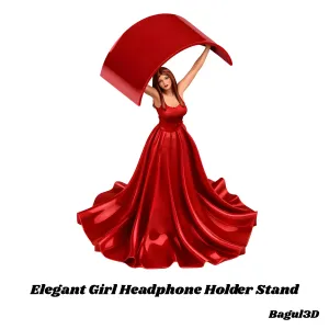 Elegant Girl Headphone Holder Stand