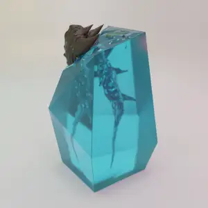 Sea Monster Diorama for Clear Resin 3D Print