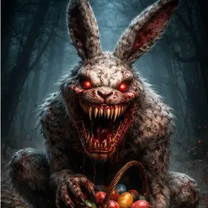 evil easter bunny
