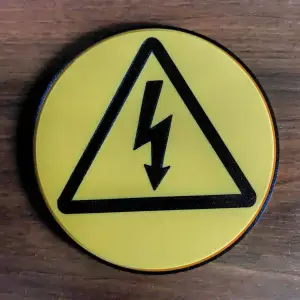 Electrician sign Coaster